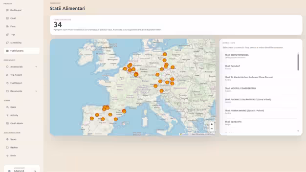 Continent Dispo CRM Map Dashboard project visual