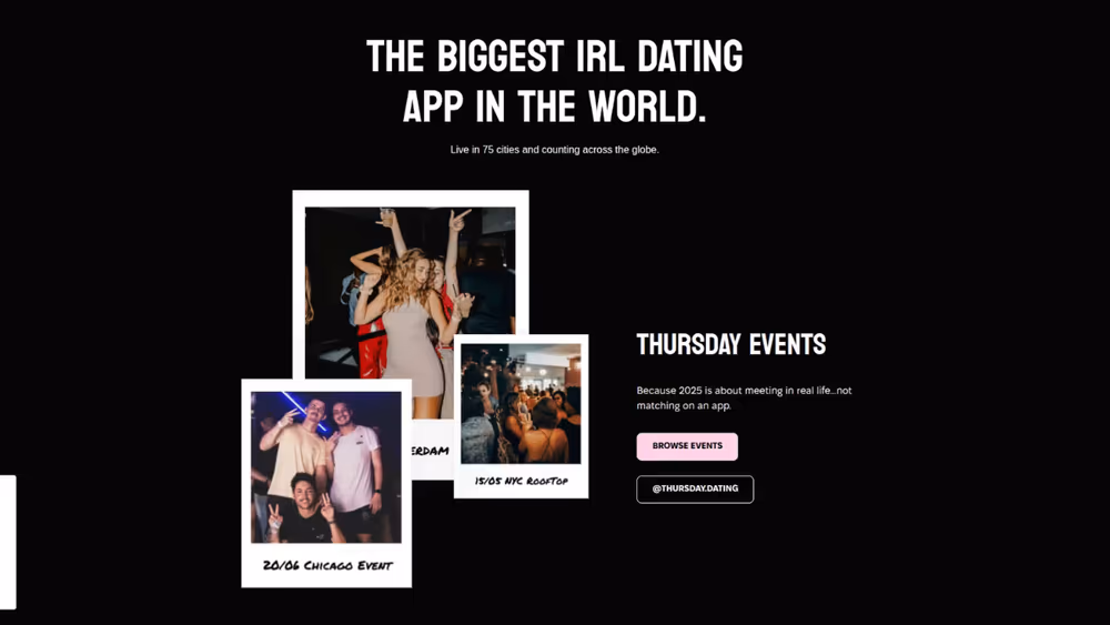 Events Platform Landing Page project visual