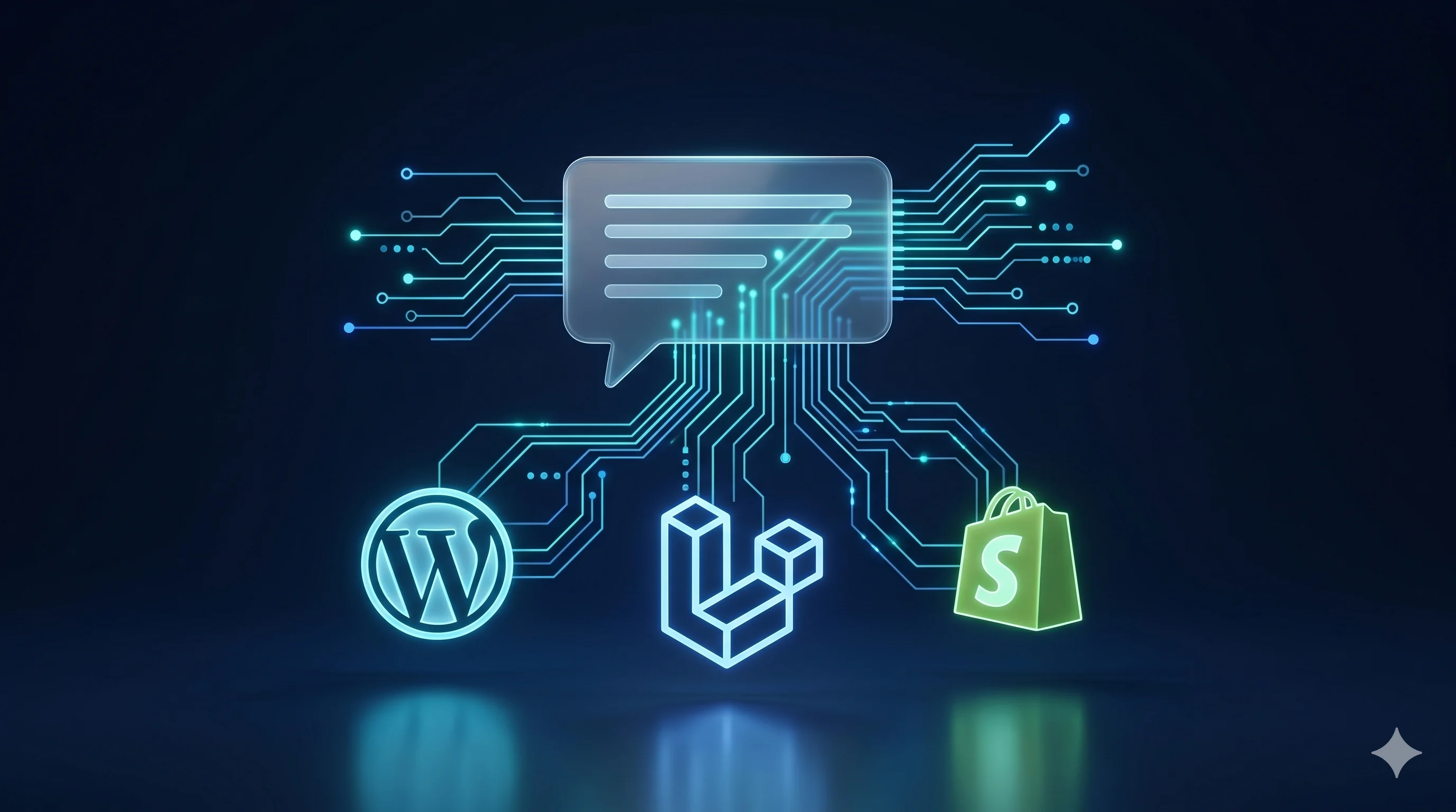 AI chatbot integration for Laravel, WordPress and Shopify platforms